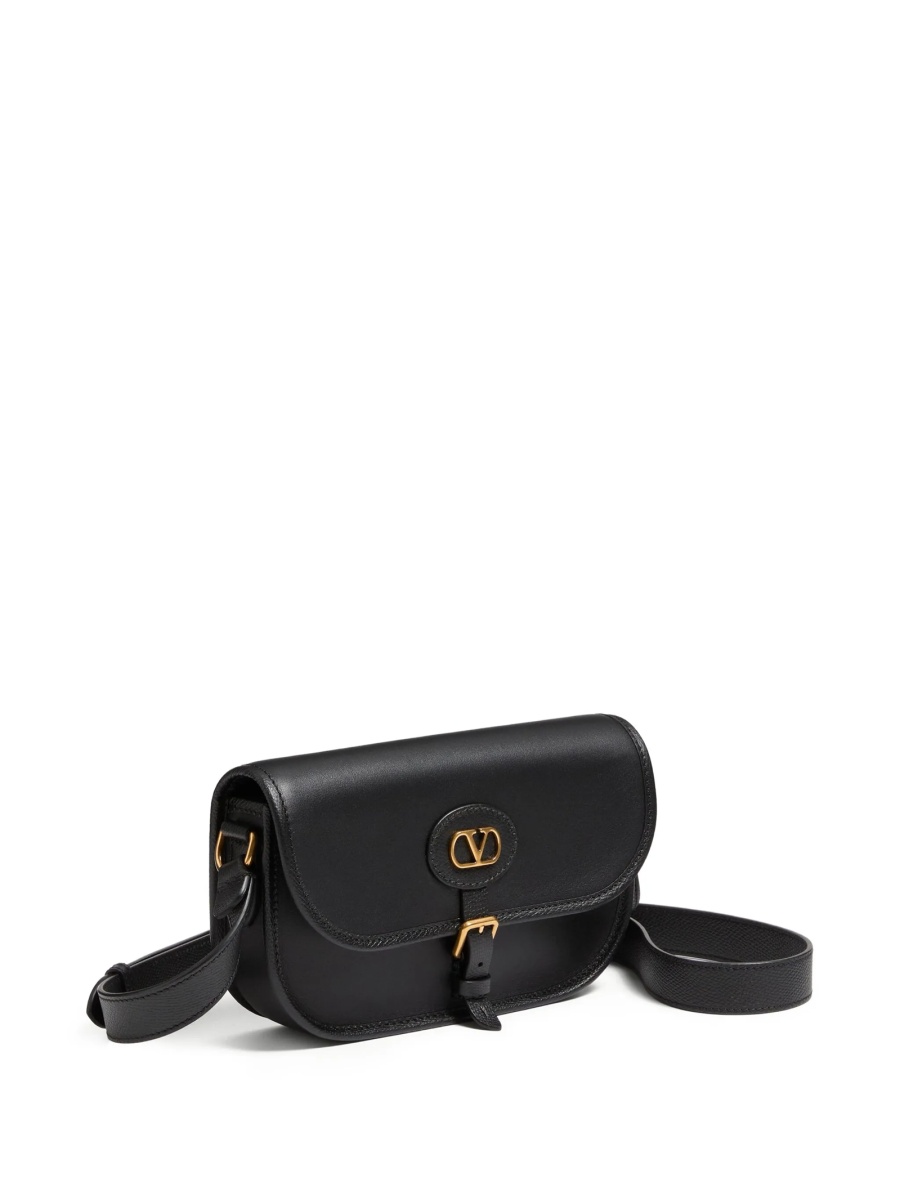 Geanta tip postas Valentino Garavani neagra din piele - Img 3