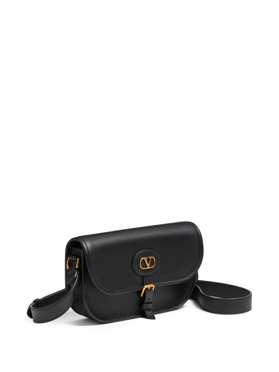 Geanta tip postas Valentino Garavani neagra din piele - Img 3