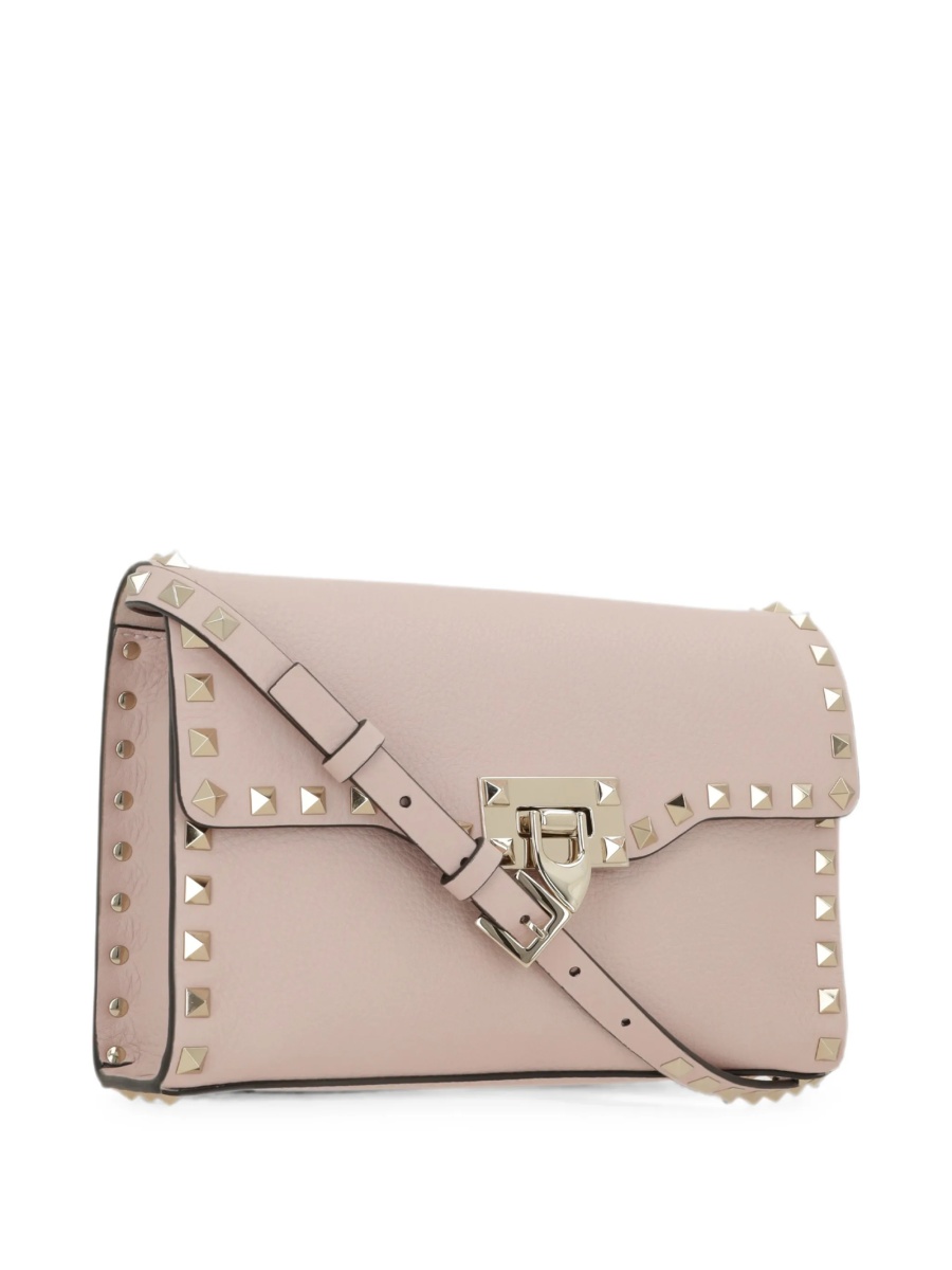 Geanta tip postas Valentino Garavani Rockstud roz din piele - Img 3