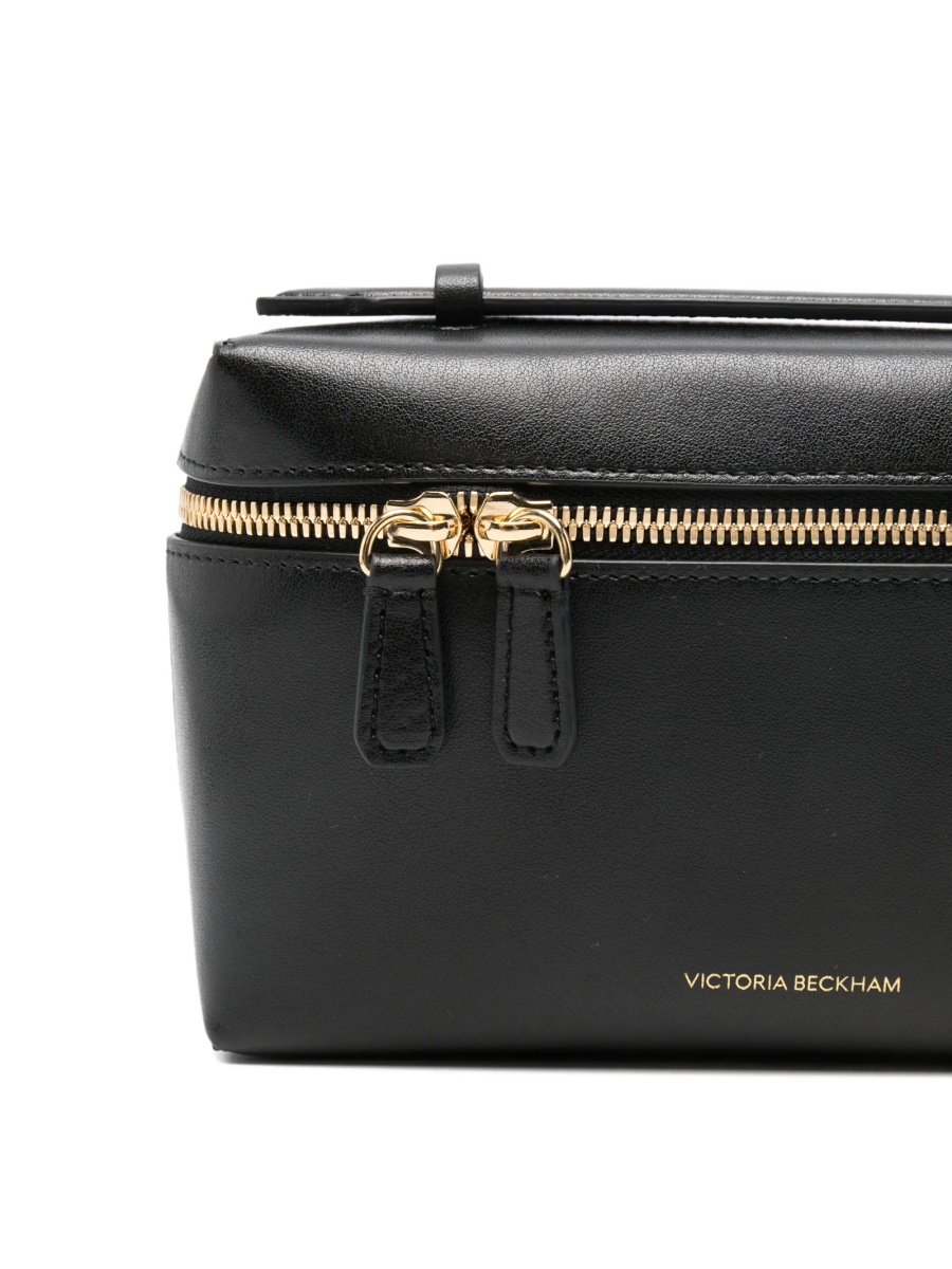 Geanta tip postas Victoria Beckham neagra din bos taurus - Img 4