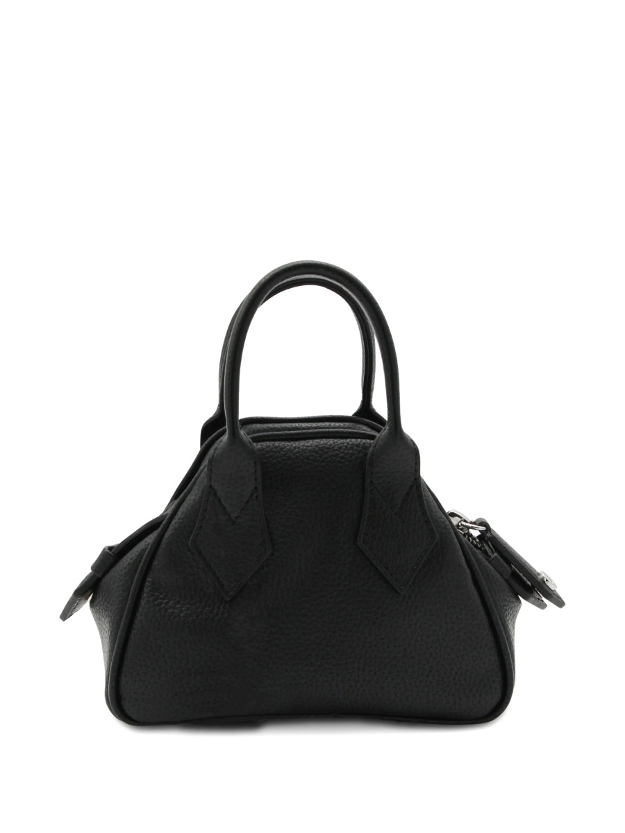 Geanta tip postas Vivienne Westwood neagra din polyester - Img 2