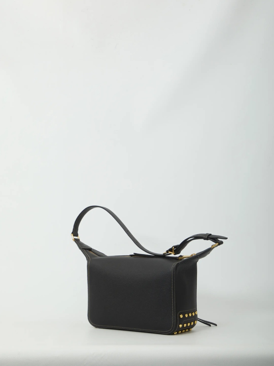 Genti Metal Dots Mini Leather Bag - Img 2
