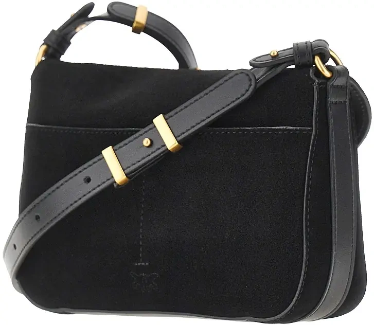 Genti 'Mini Love Bag Satchel' suede leather bag - Img 2
