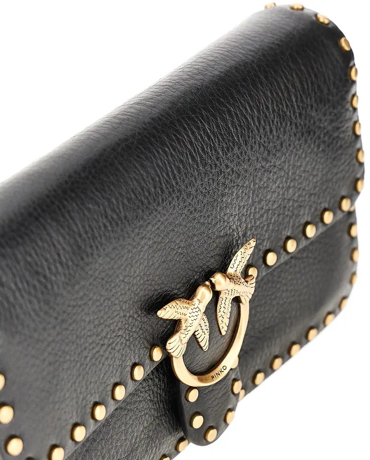 Genti Small 'Love One Slouchy' bag with studs - Img 4