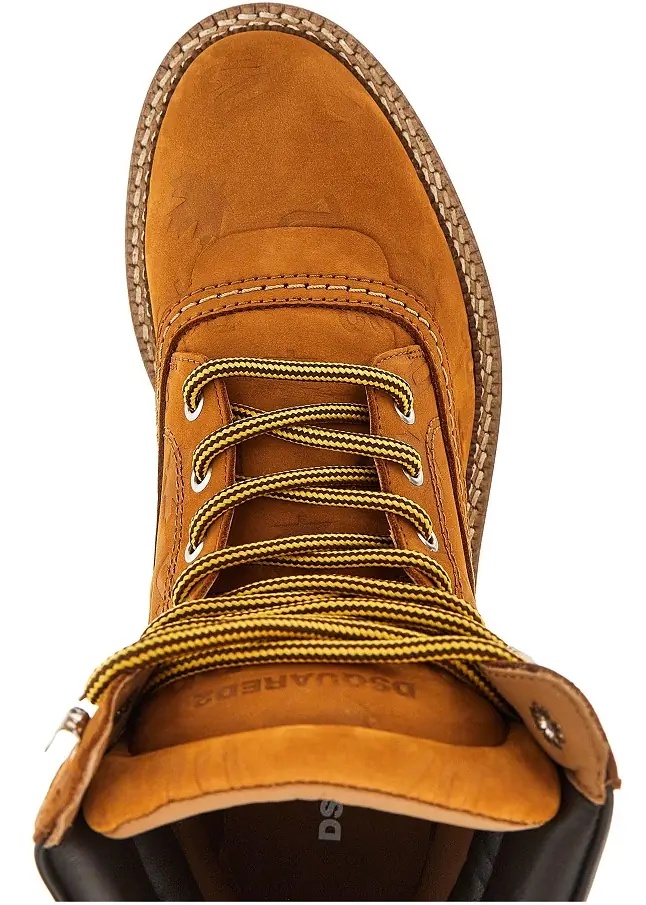 Ghete 'D2 Monogram' nubuck leather boots - Img 4