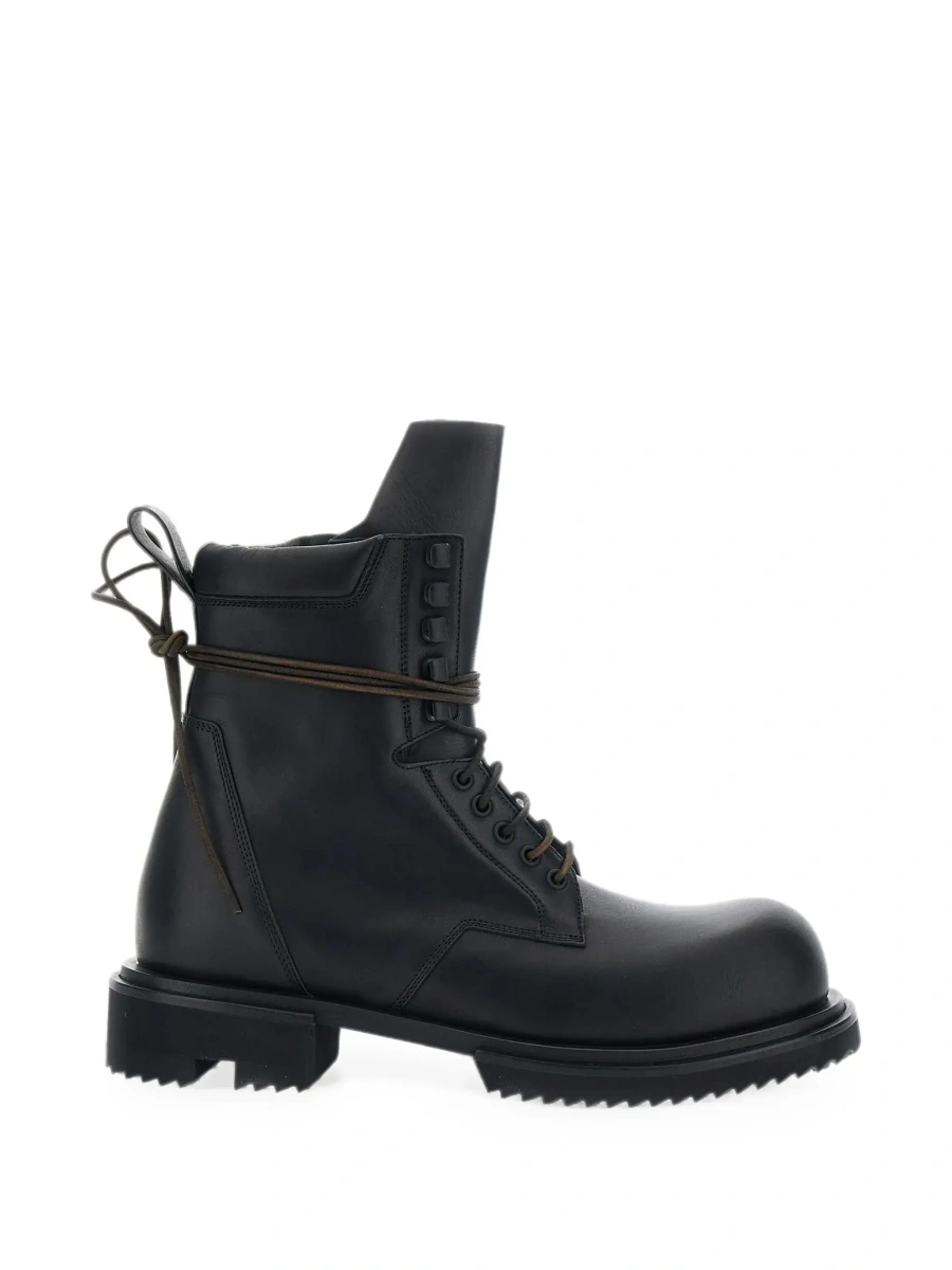 Ghete Rick Owens negre din piele 'Gabe' - Img 8