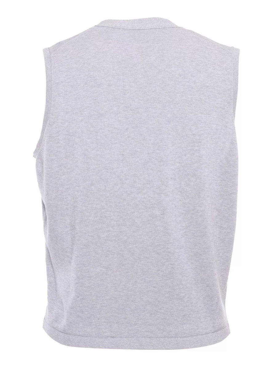 Gray knitted vest - Img 2