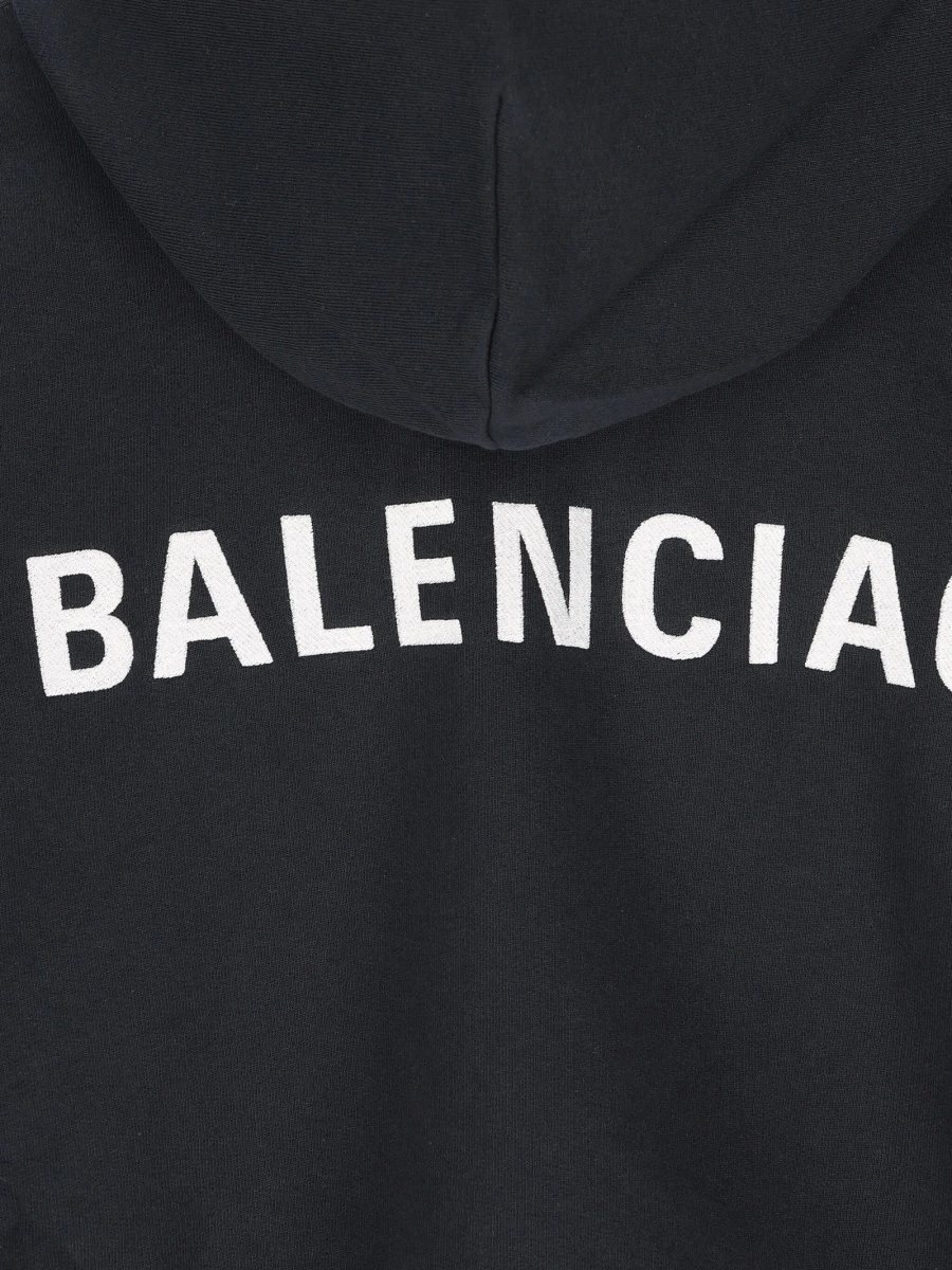Hanorac Balenciaga negru - Img 4
