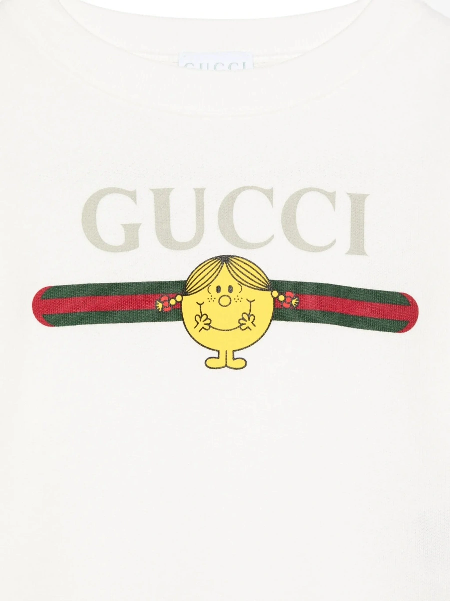 Hanorac Gucci alb din bumbac - Img 5