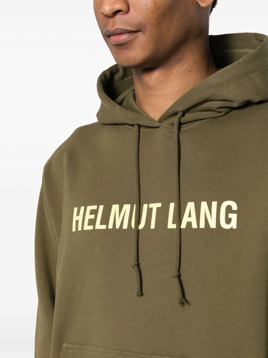 Hanorac HELMUT LANG verde din elastan si bumbac - Img 5