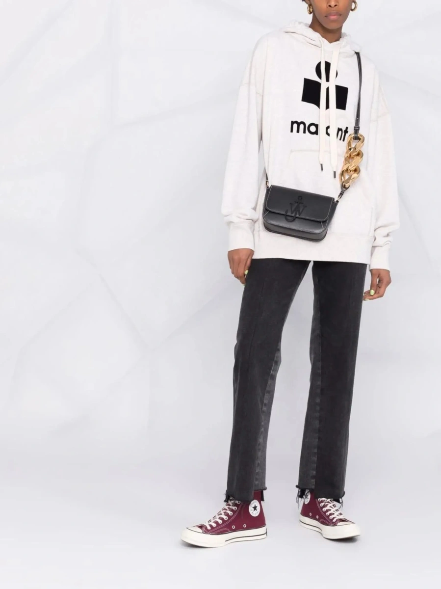 Hanorac Isabel Marant alb din bumbac - Img 4