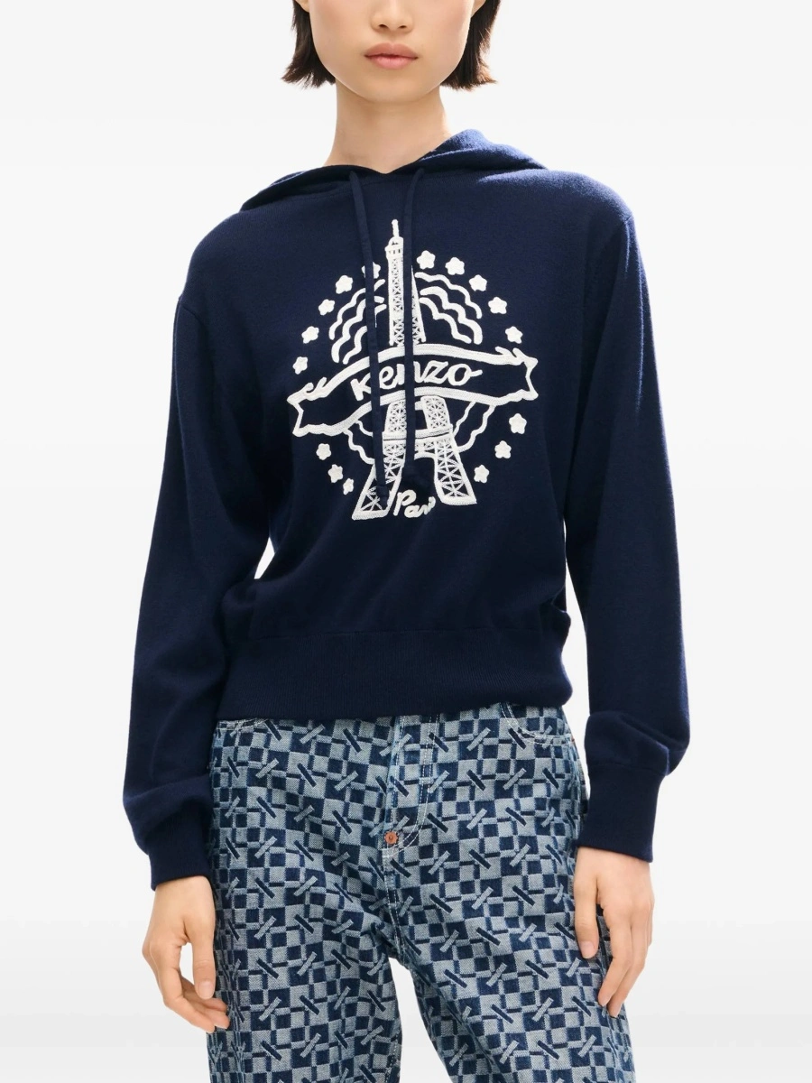 Hanorac Kenzo albastru - Img 3