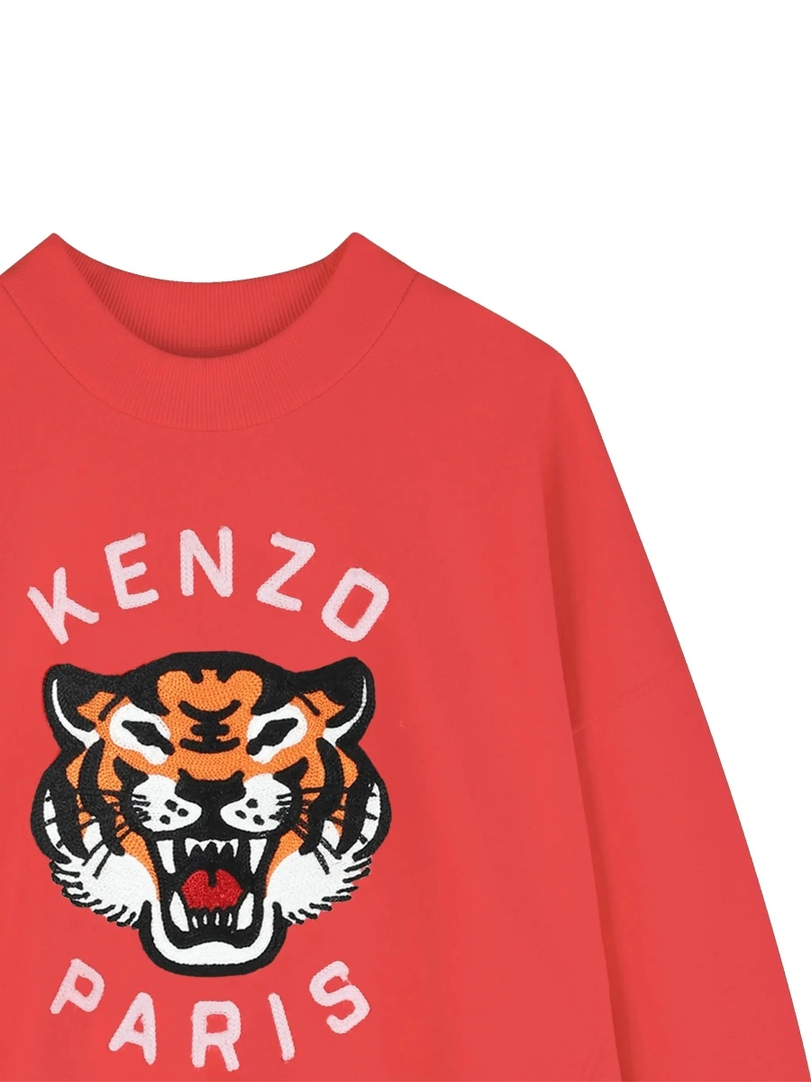 Hanorac Kenzo rosu din bumbac - Img 6
