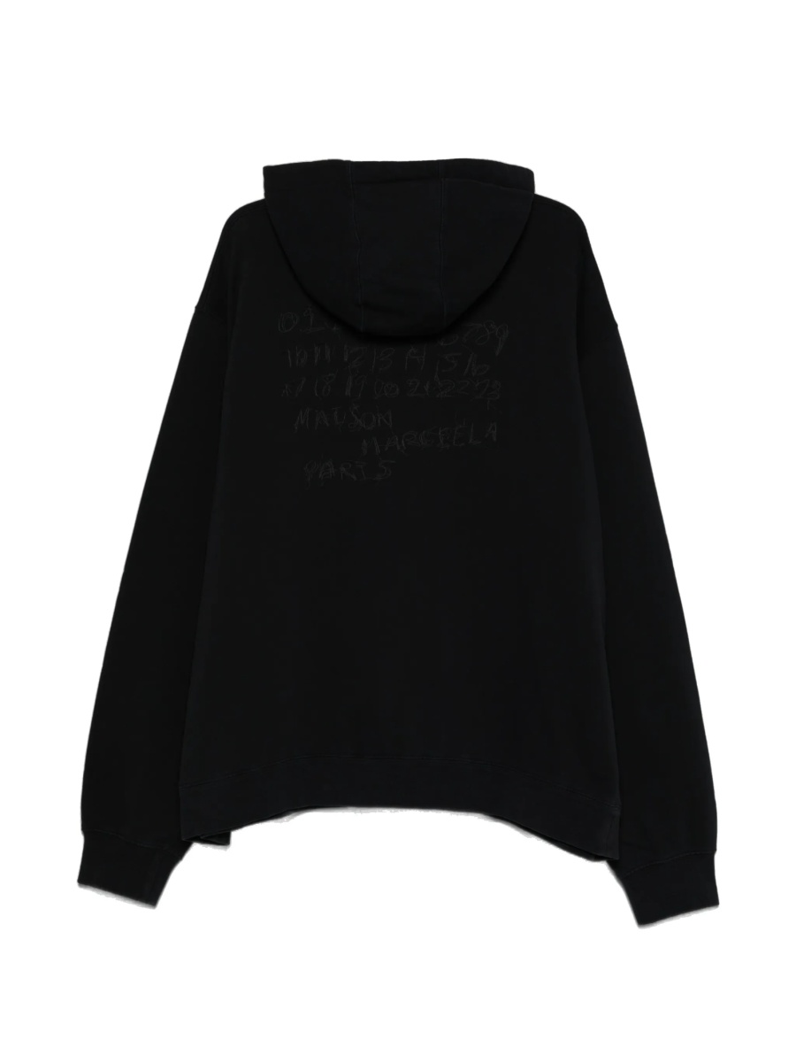 Hanorac Maison Margiela negru din bumbac - Img 2