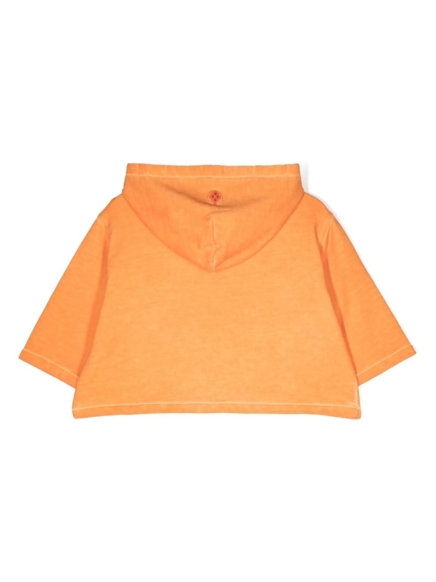 Hanorac Marcelo Burlon portocaliu din polyester si bumbac - Img 2