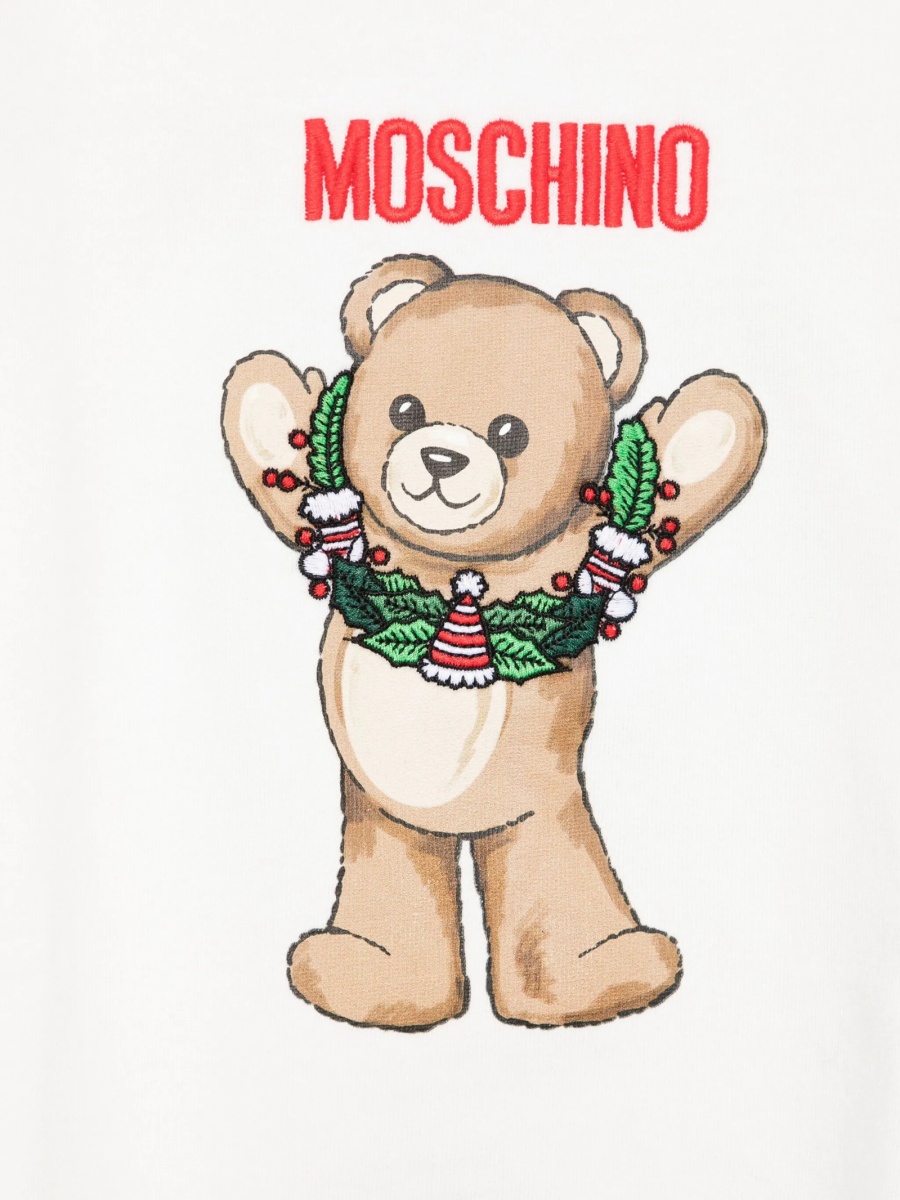 Hanorac Moschino alb - Img 3