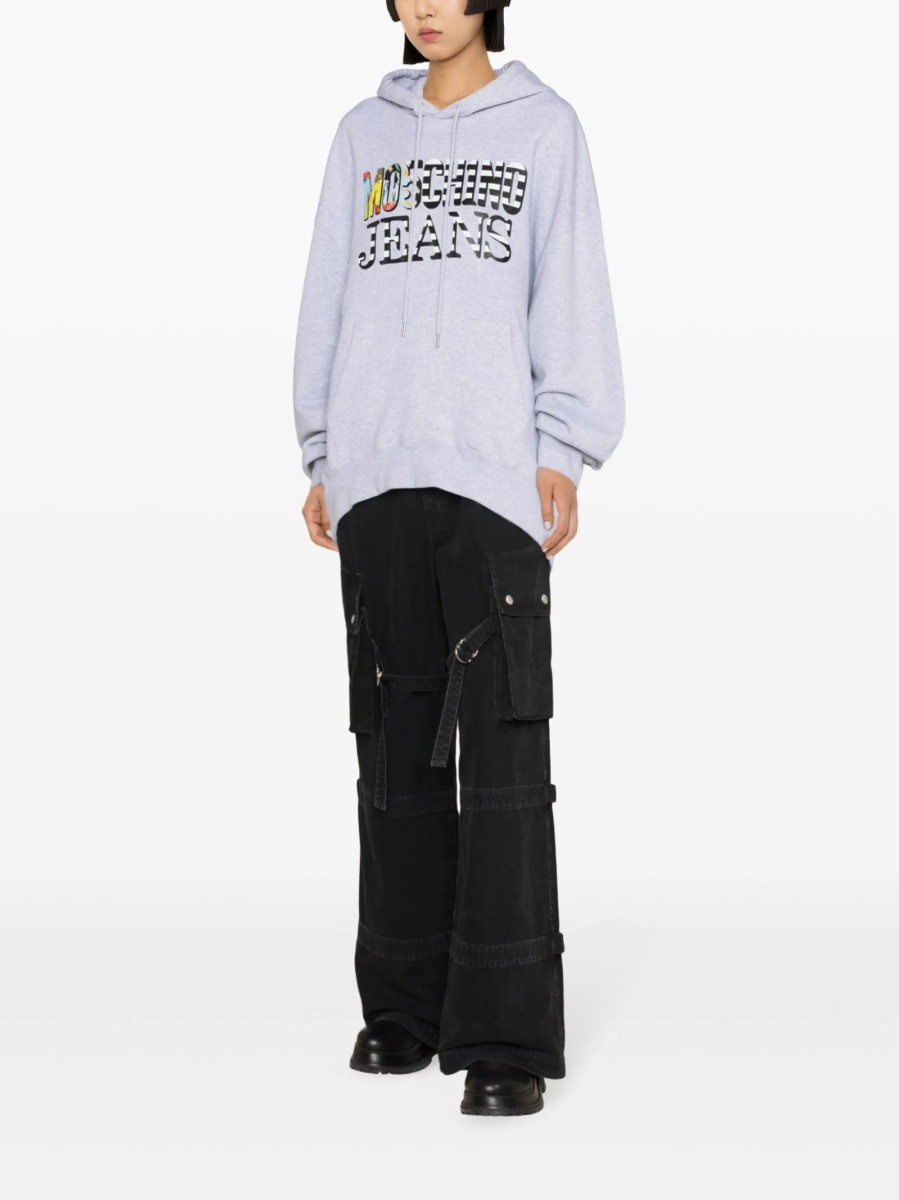 Hanorac MOSCHINO JEANS gri - Img 3
