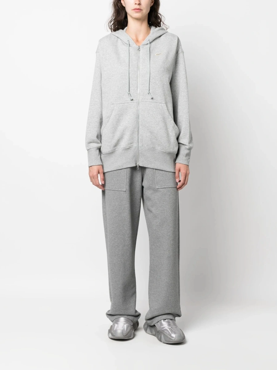 Hanorac Nike gri din bumbac si polyester - Img 2