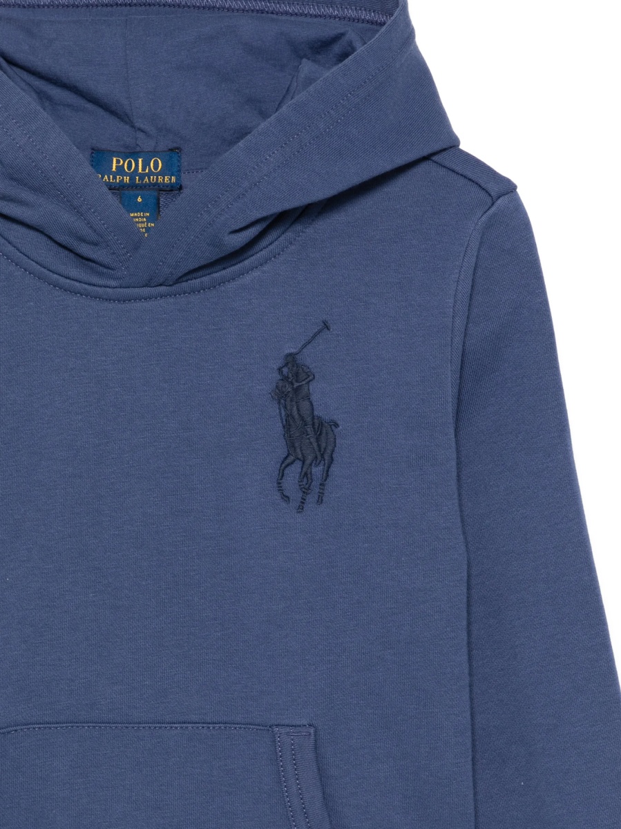 Hanorac Ralph Lauren albastru din polyester si bumbac - Img 3