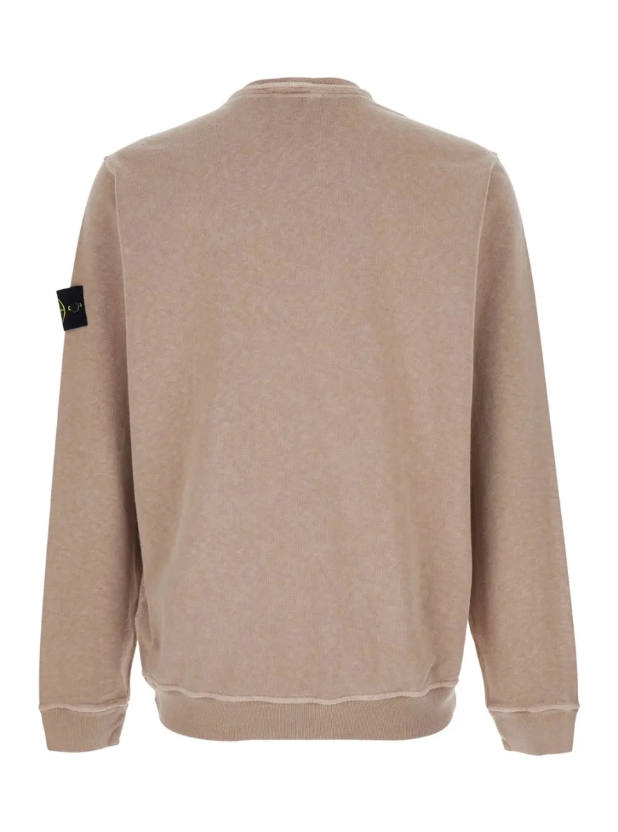 Hanorac Stone Island bej din bumbac - Img 2