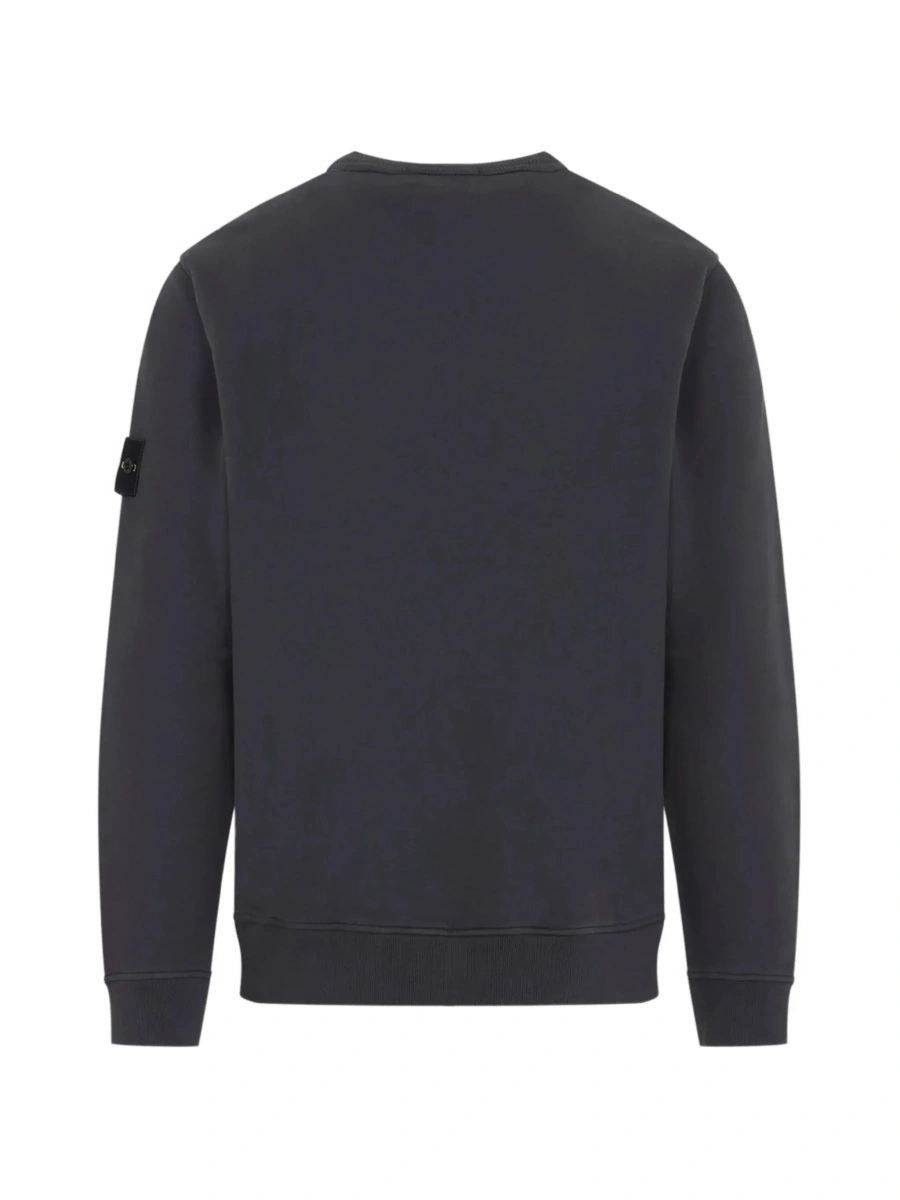 Hanorac Stone Island gri din bumbac - Img 4