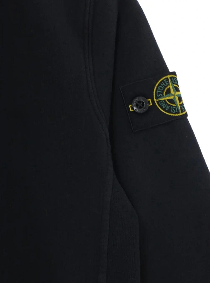 Hanorac Stone Island negru din bumbac - Img 3