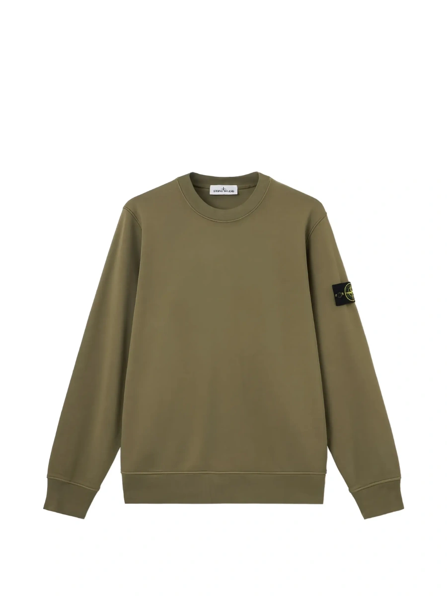 Hanorac Stone Island verde din bumbac - Img 6