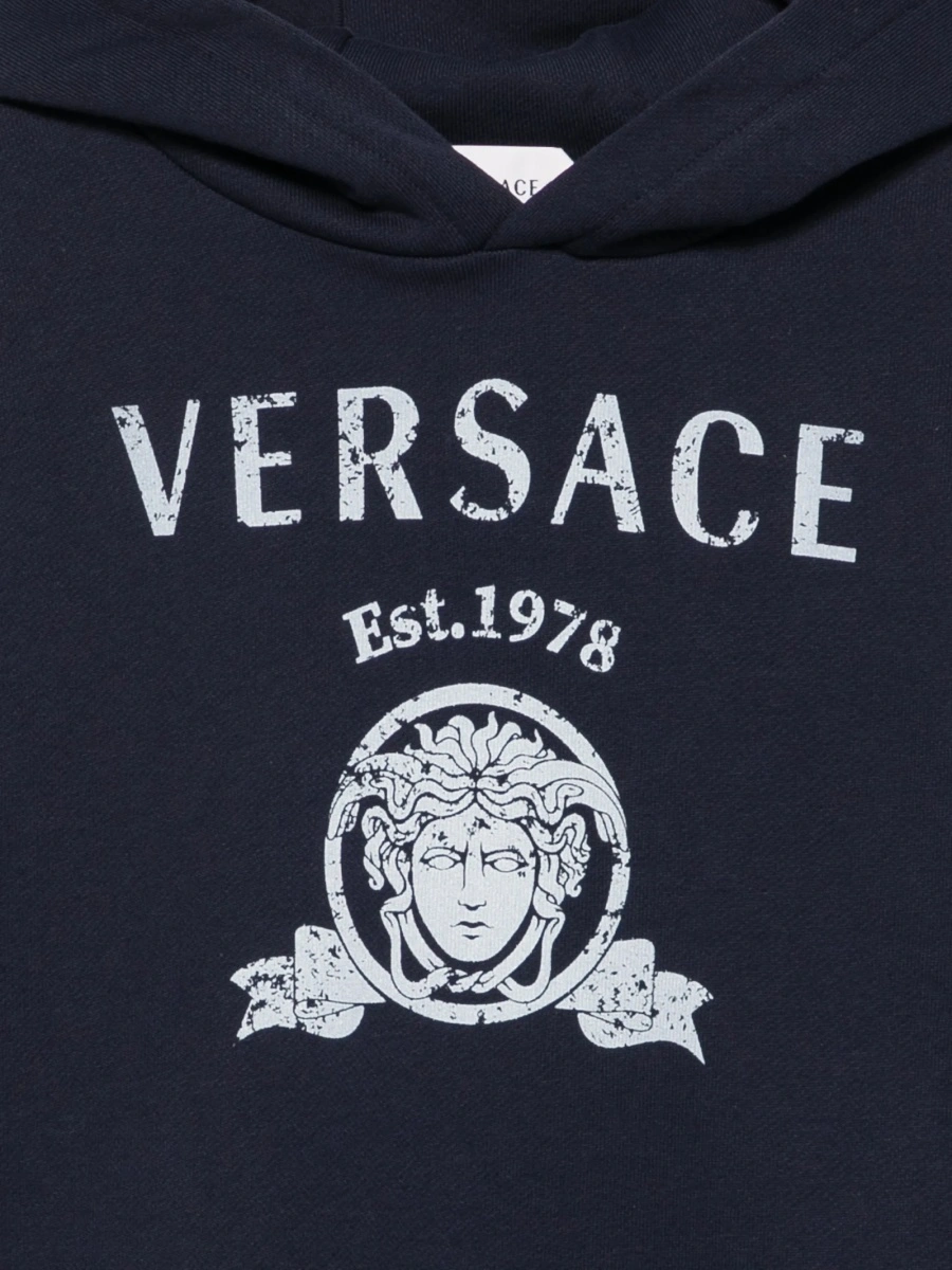 Hanorac Versace albastru din bumbac - Img 3