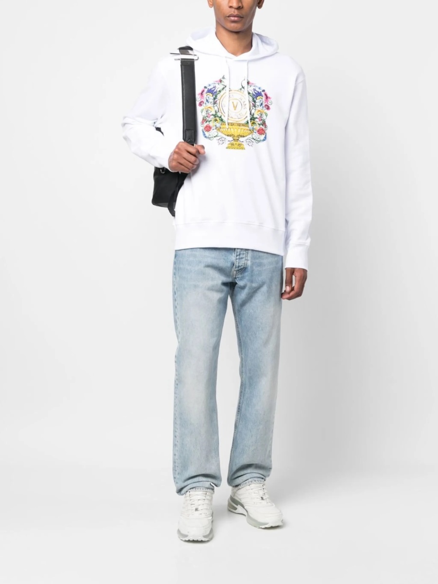 Hanorac Versace Jeans Couture alb - Img 2