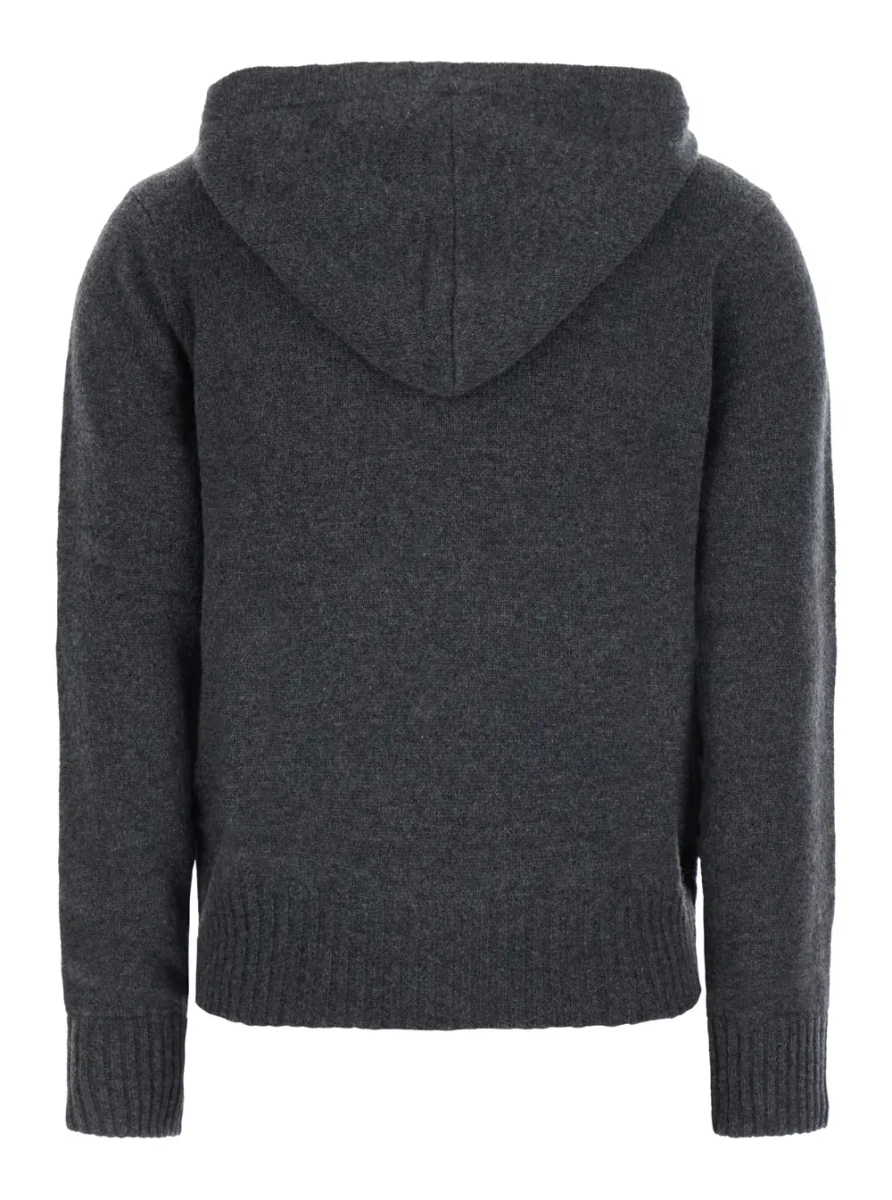 Hanorace MAX MARA MXMPRIMO grey fabric sweatshirt for men - Img 2