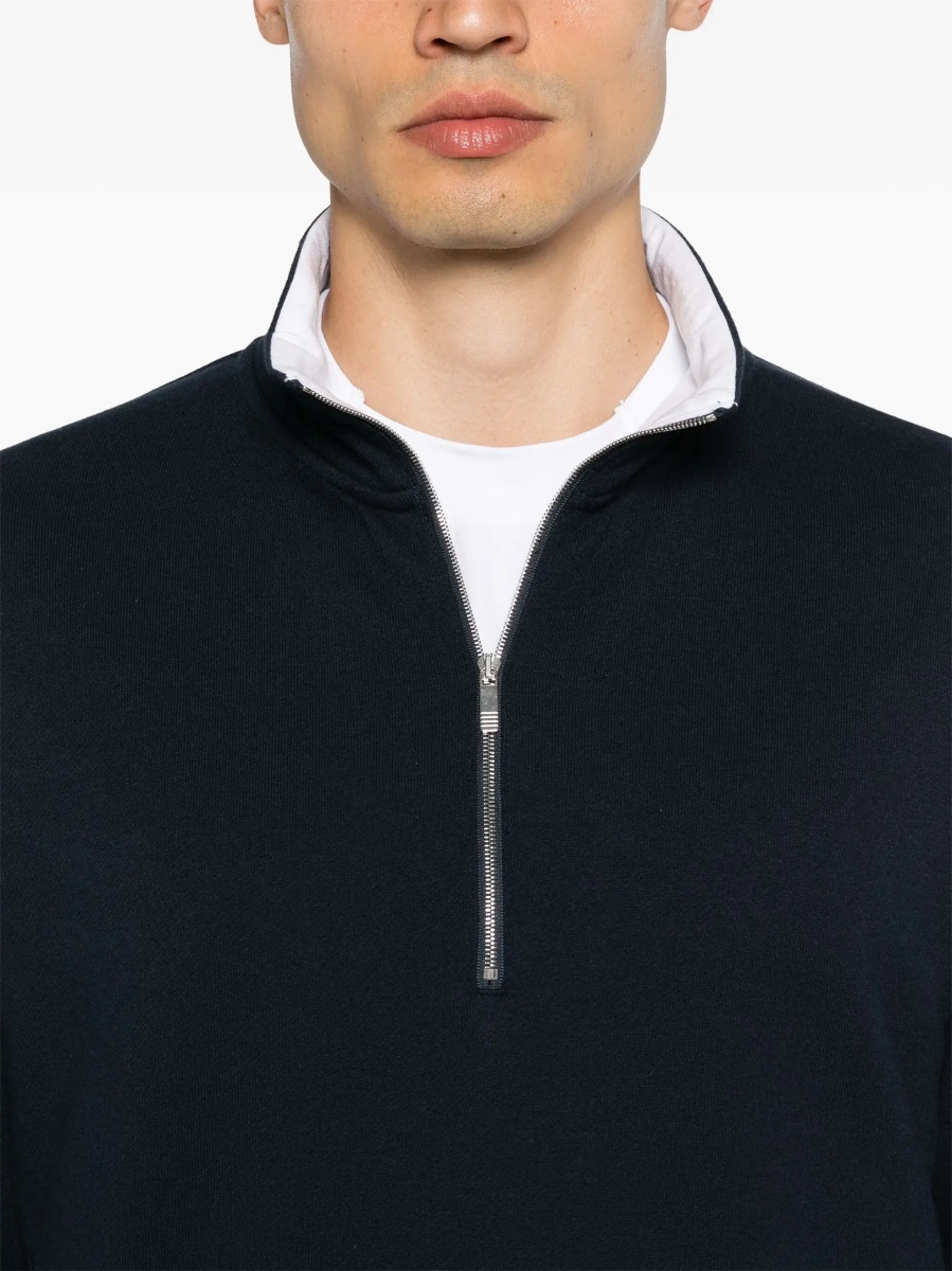 Hanorace Sweatshirt with half zipper and logo - Img 5