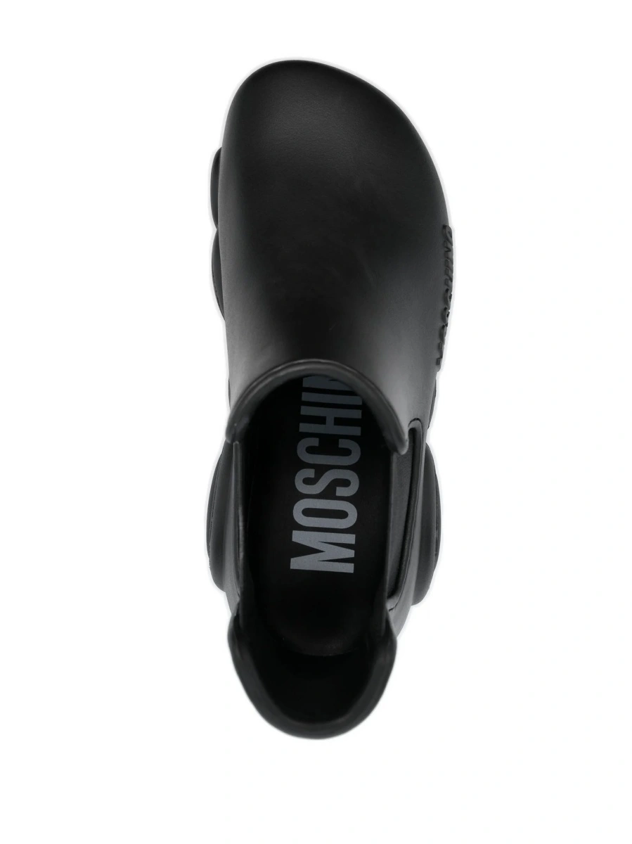 Incaltaminte Moschino neagra din cauciuc - Img 4