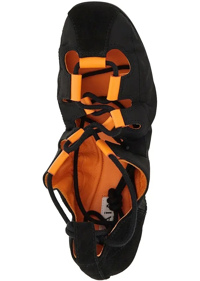 Incaltaminte Nylon and suede leather laced ballerinas - Img 4