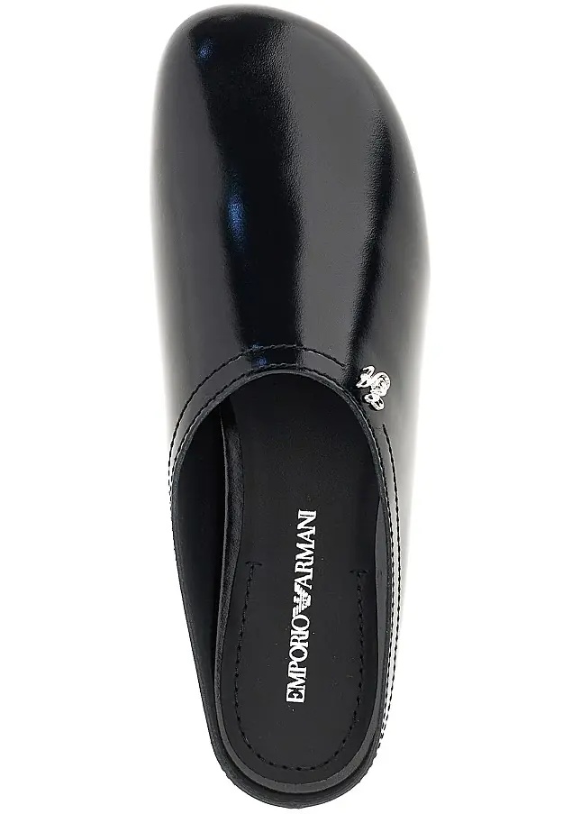 Incaltaminte Pantent and brushed leather mules - Img 4