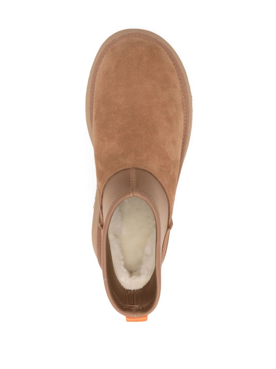 Incaltaminte UGG maro din material textil si piele intoarsa - Img 4