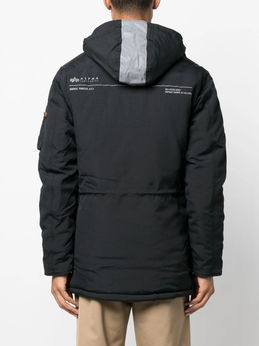 Jacheta Alpha Industries neagra din nylon - Img 4