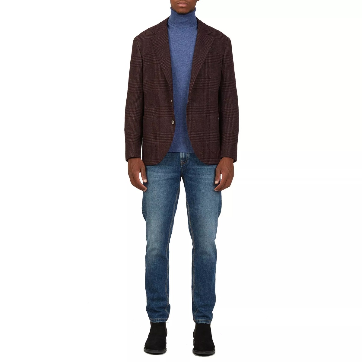Jacheta Brunello Cucinelli Tartan Wool Jacket - Img 3