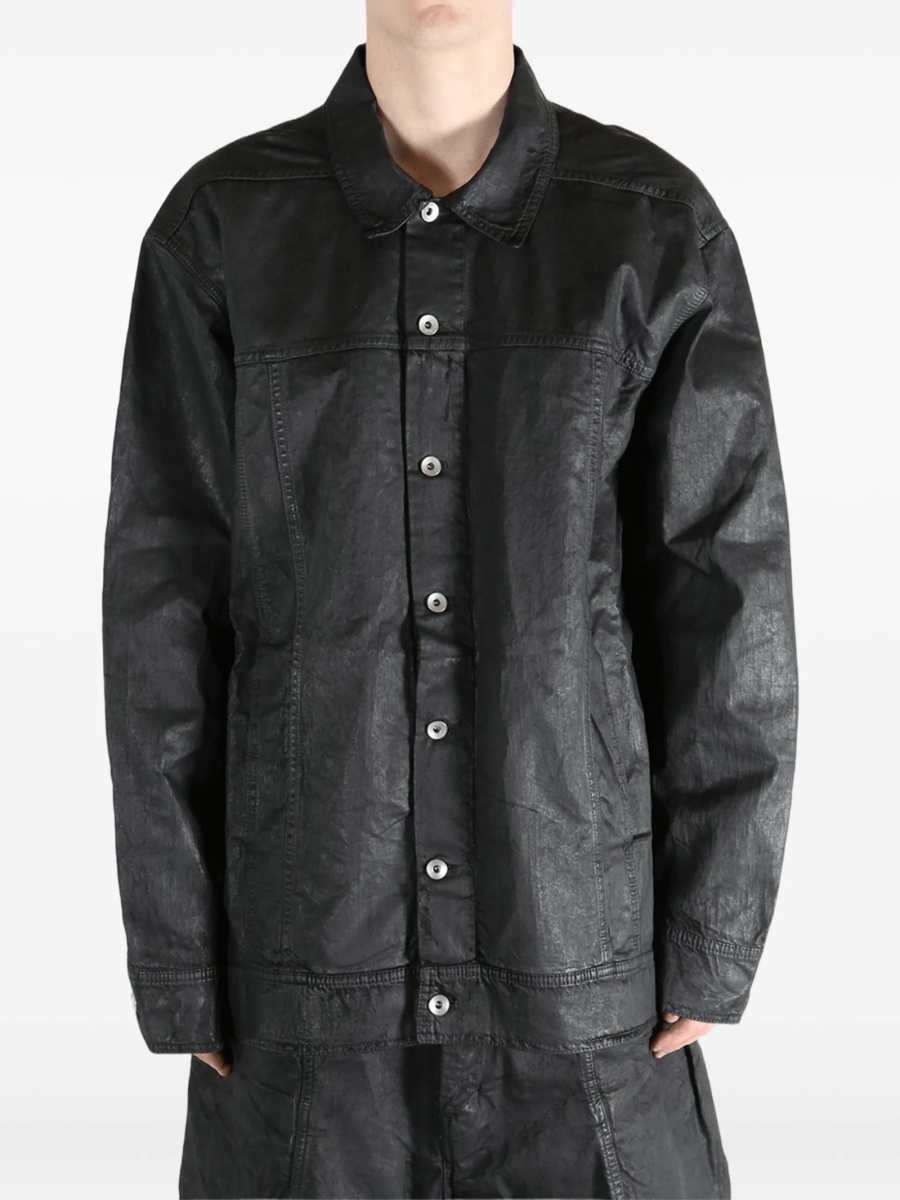 Jacheta camasa Rick Owens neagra - Img 3