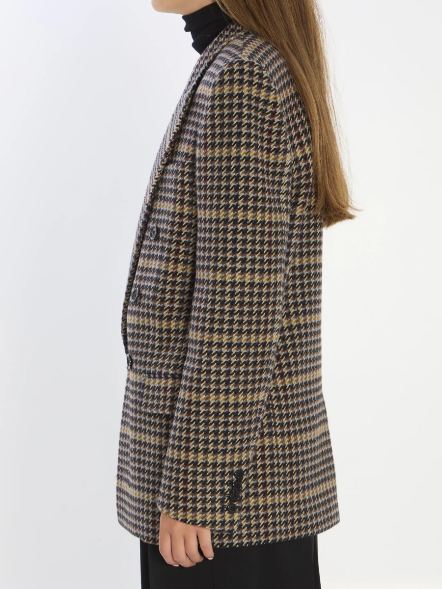 Jacheta Checked Wool Jacket - Img 3