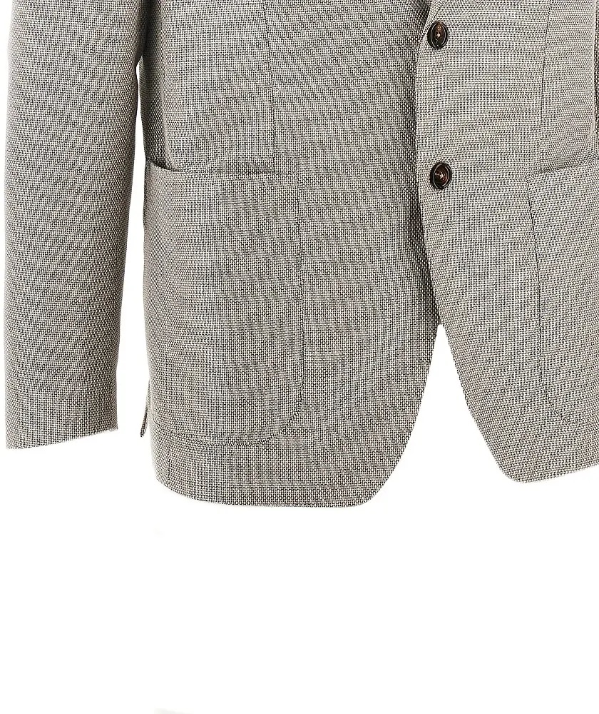 Jacheta Cotton and wool canvas single-breasted jacket - Img 2