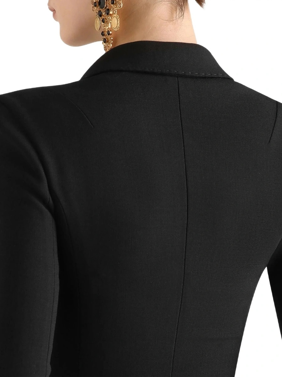 Jacheta Dolce &amp; Gabbana neagra din lana - Img 7