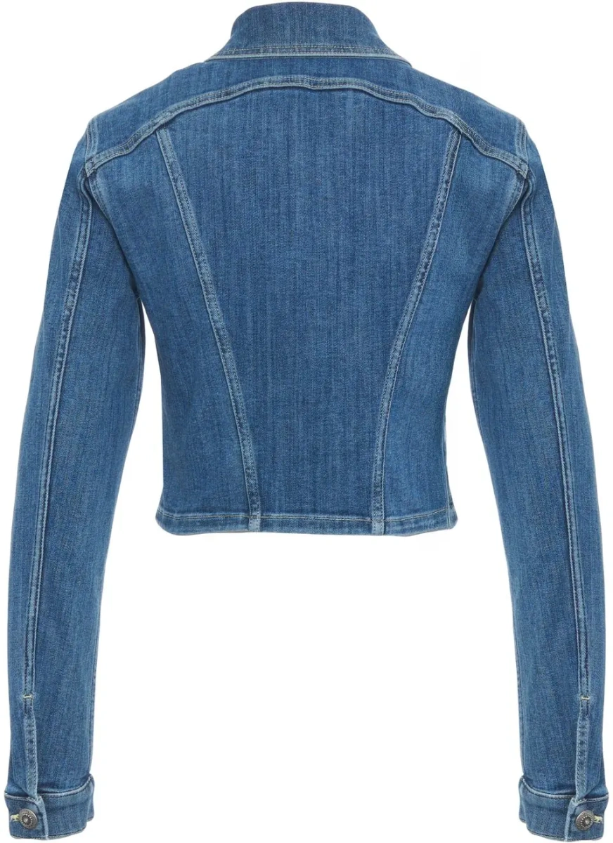 Jacheta Dondup albastra din denim - Img 2