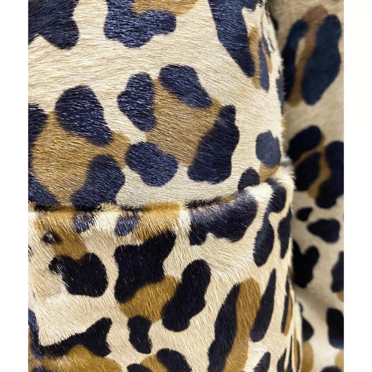 Jacheta Dsquared2 Leopard Calf Hair Cropped Jacket - Img 3