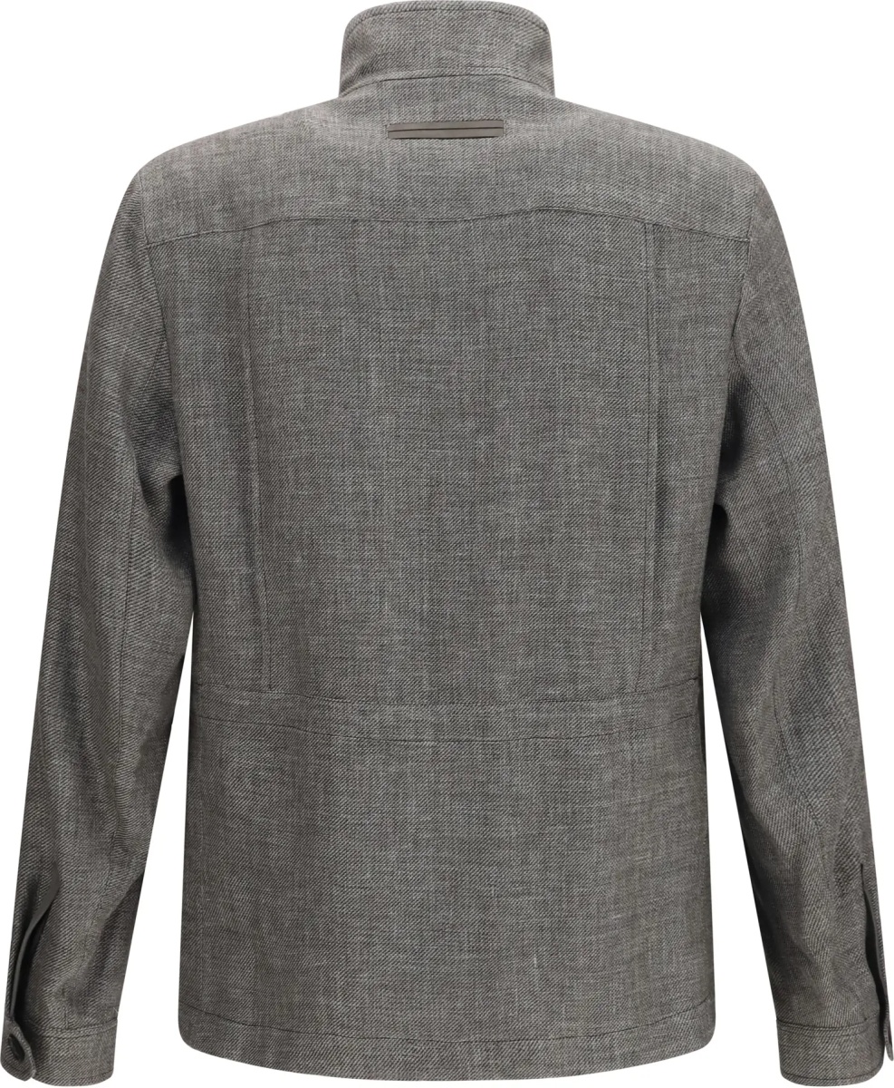 Jacheta High-collar Shirt Jacket - Img 2