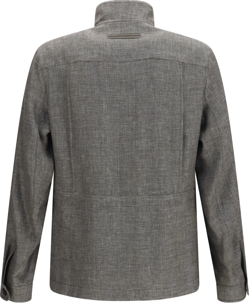 Jacheta High-collar Shirt Jacket - Img 2