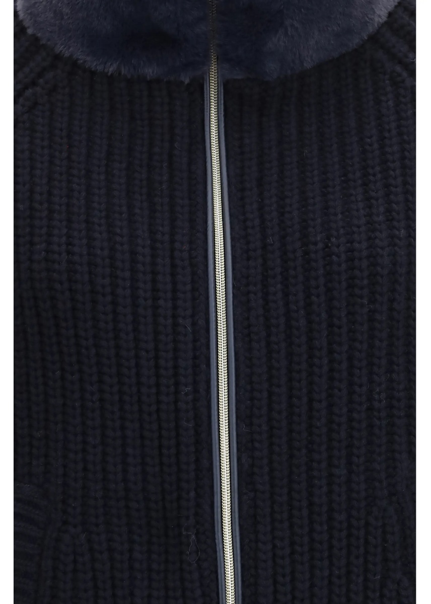 Jacheta High-neck fur Jacket - Img 3