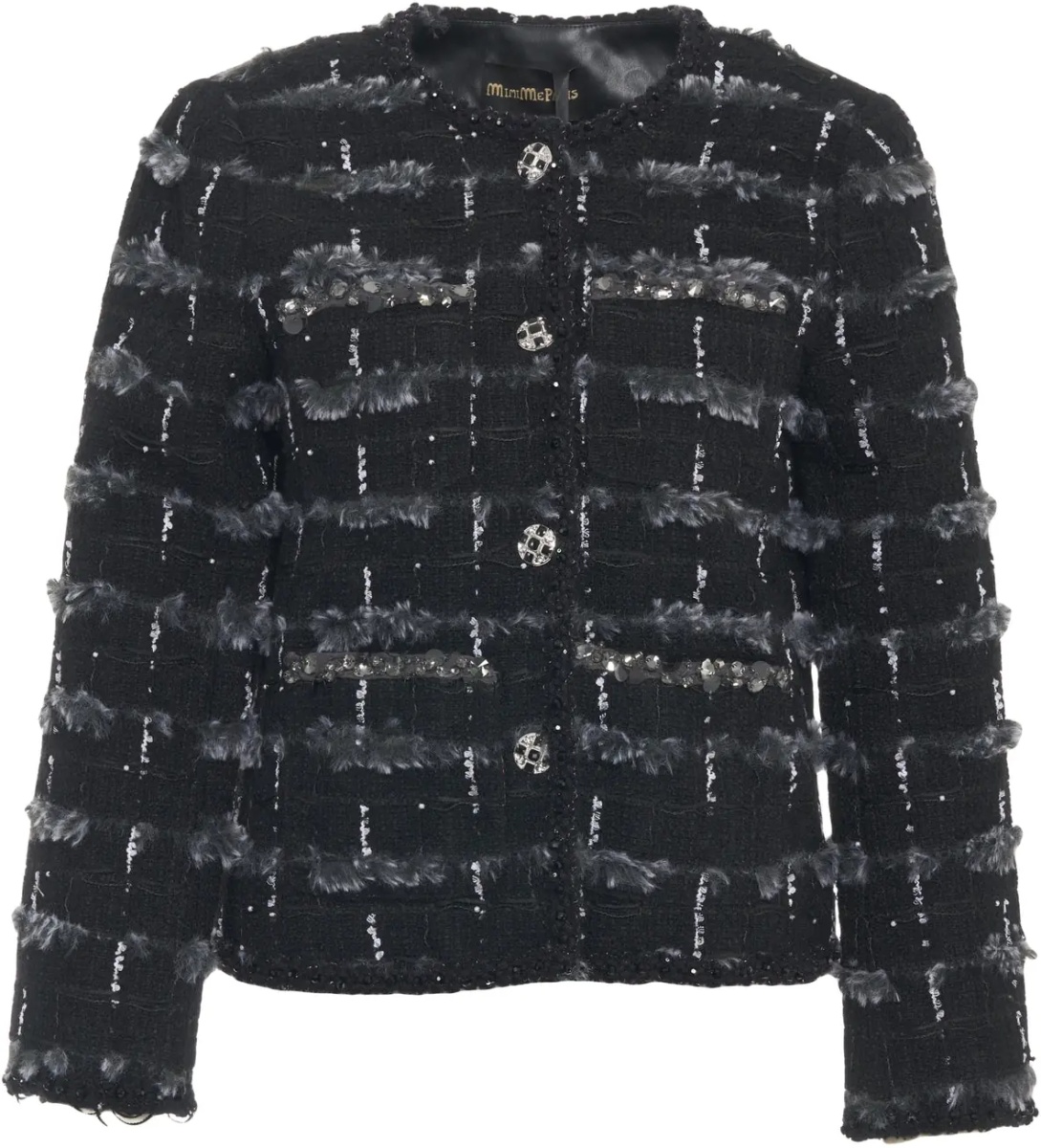 Jacheta Jacket with sequin application - Img 2