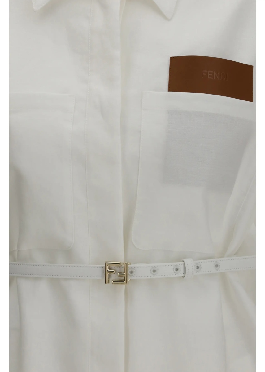 Jacheta Linen and cotton belted Jacket - Img 3