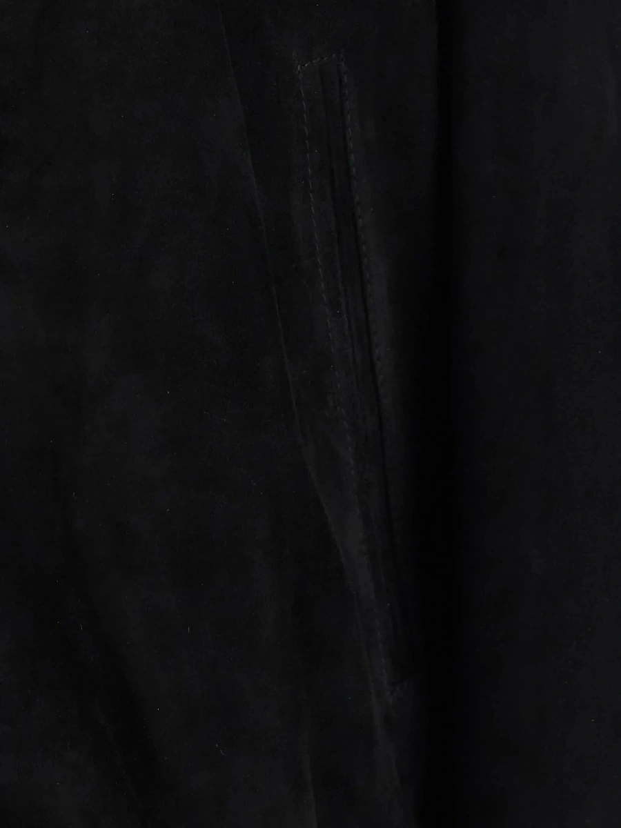 Jacheta LOW BRAND neagra din piele intoarsa - Img 5