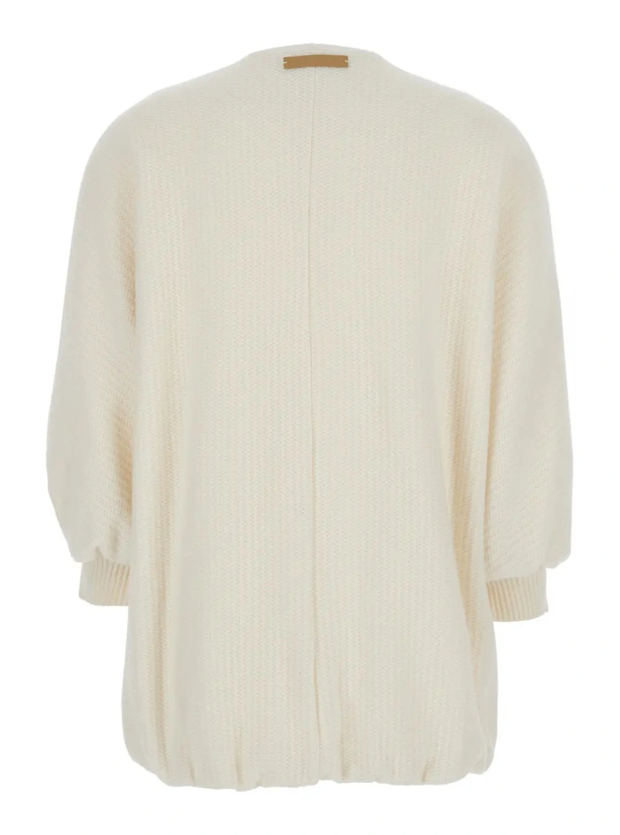 Jacheta Max Mara alba din lana si casmir - Img 2
